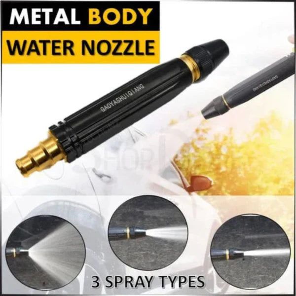 High Pressure Water Spray Gun Nozzle for 1/2" Hose Pipe, Car & Bike Wash Nozzle Spray Water Gun,Nozzle Pipe For Gardening.