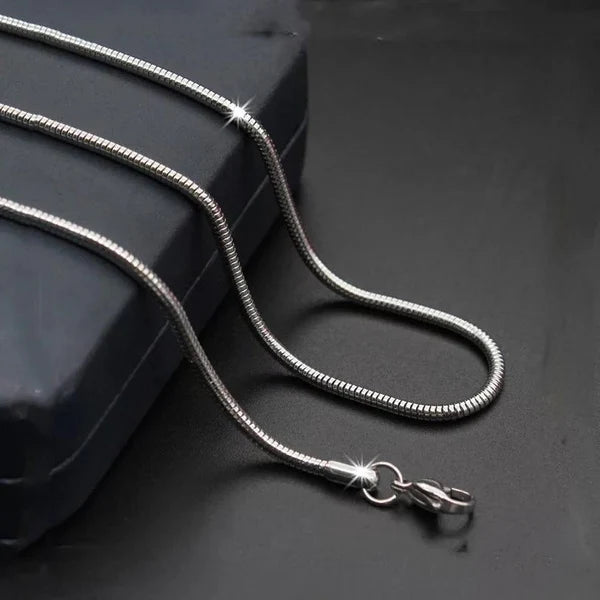Silver 3mm Snake Chain For Men With High Quality.