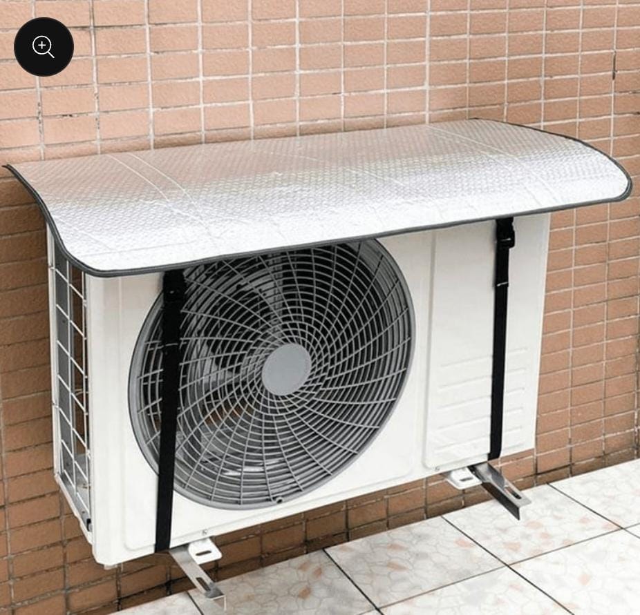 Window Air Conditioner Cover for Outside Units, Waterproof Window AC Unit Cover Sun Shade UV Defense, Snow, Ice, Frost, Leaf Guard.